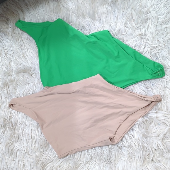 Forever 21 Tops - Forever 21 one shoulder bodysuit, two items